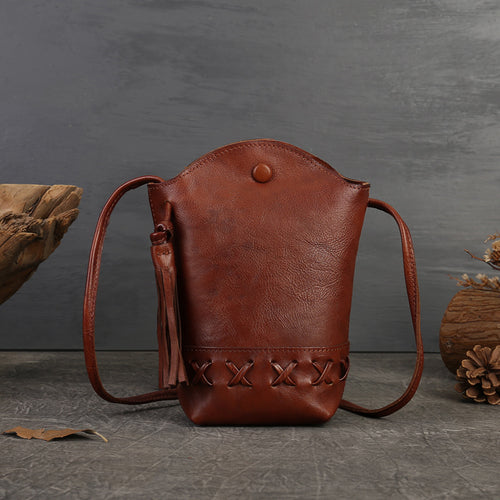 Elara - The Mini Genuine Leather Crossbody Phone Bag