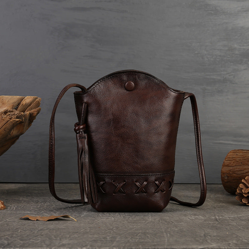Elara - The Mini Genuine Leather Crossbody Phone Bag