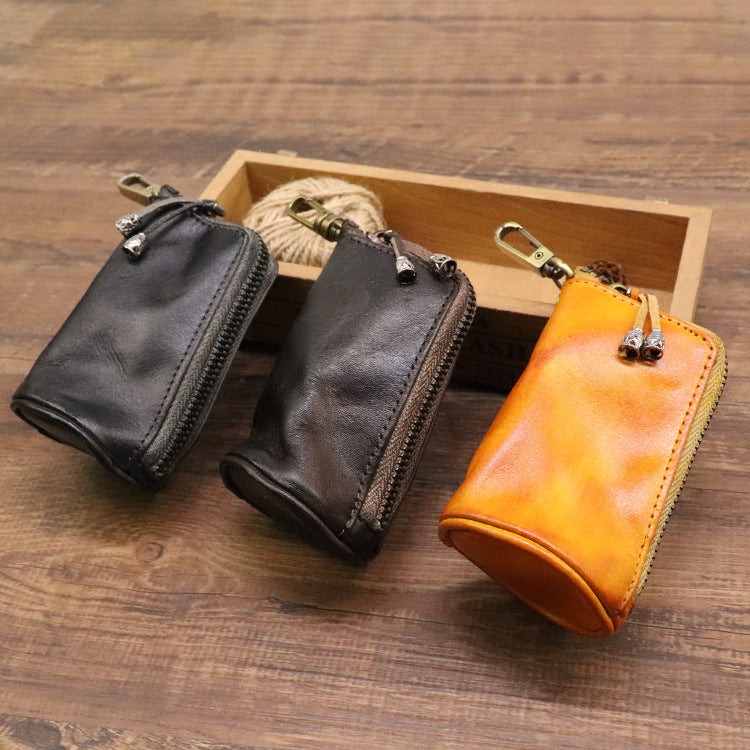Elan - Retro Genuine Leather Key Bag