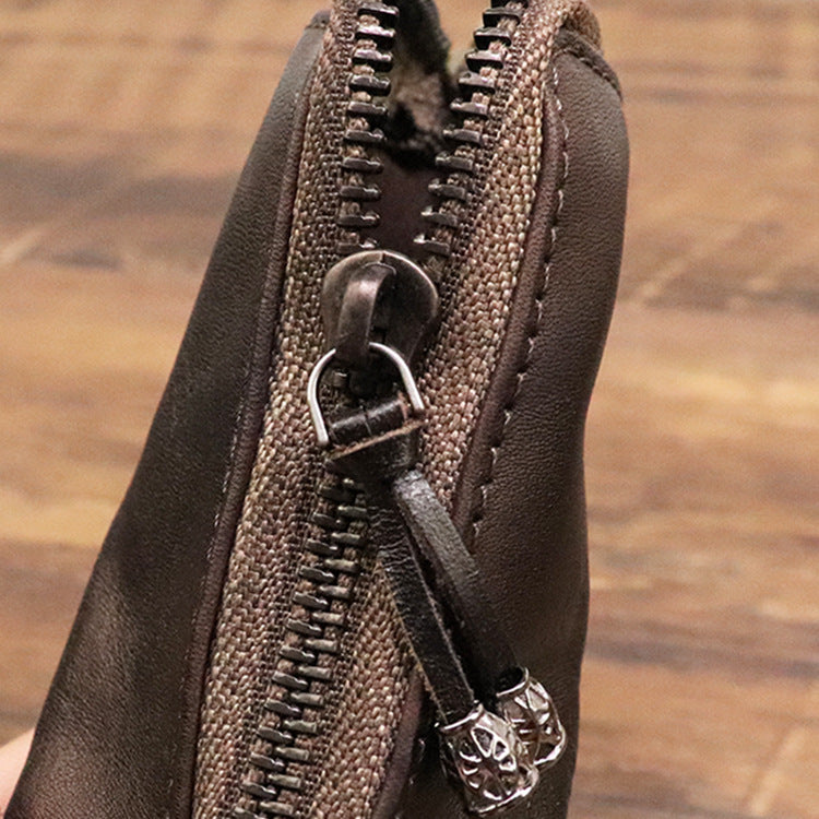 Elan - Retro Genuine Leather Key Bag