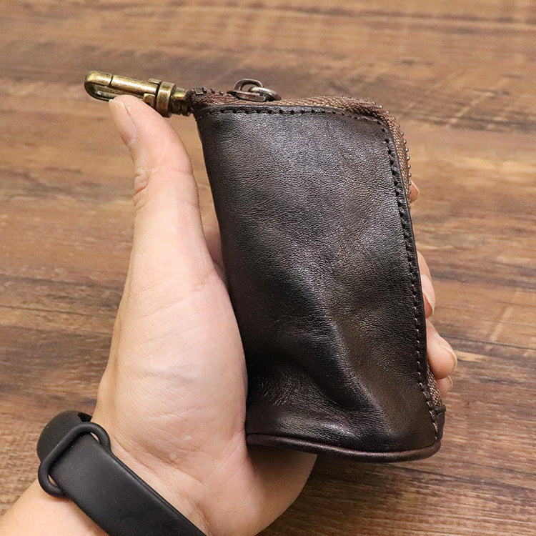 Elan - Retro Genuine Leather Key Bag