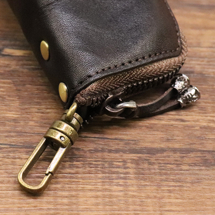 Elan - Retro Genuine Leather Key Bag