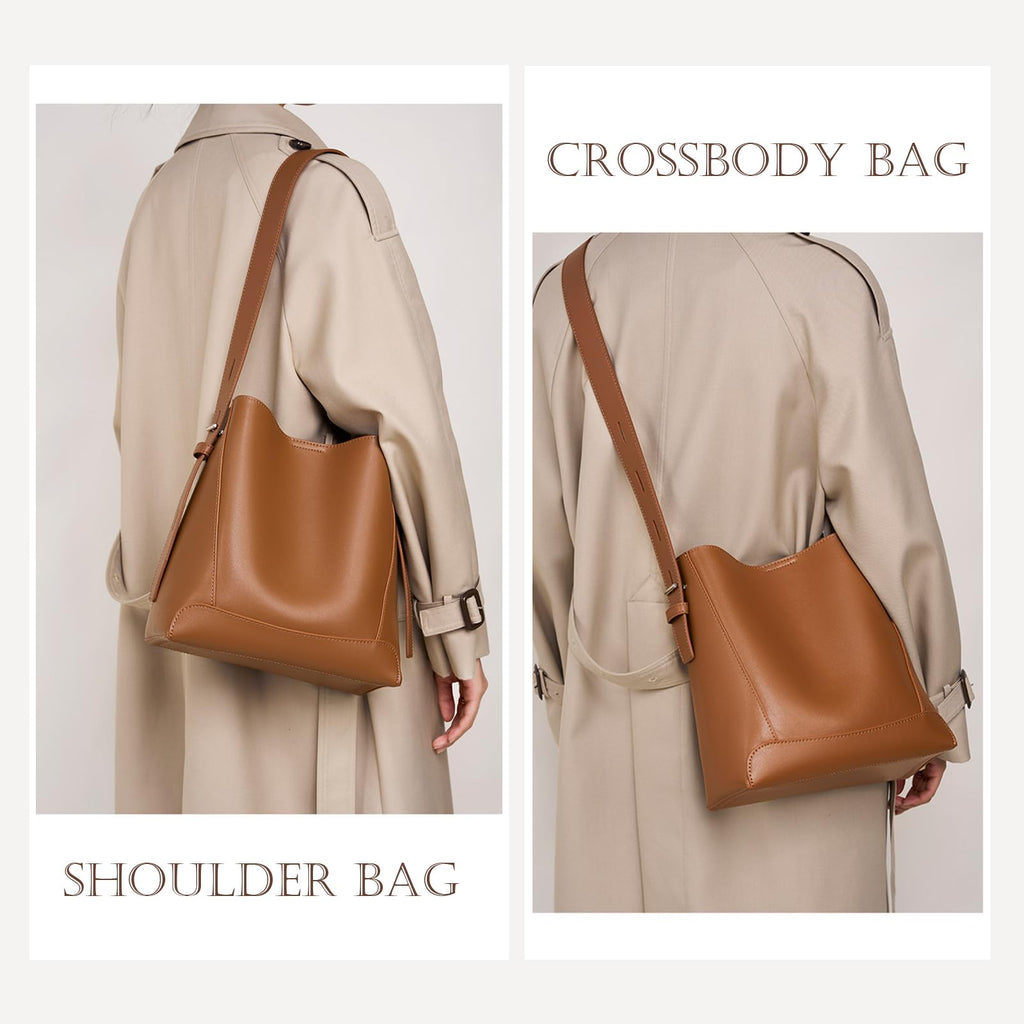 Lyra - Genuine Leather Bucket Bag